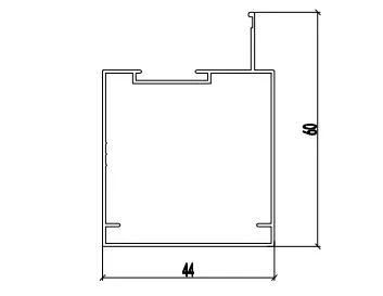 Shopfront Opener Aluminium Profile Powder Coated Door Material