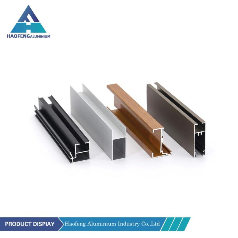 China Supplier Wardrobe Sliding Door Track Aluminium Wardrobe Glass Door Frame Profile