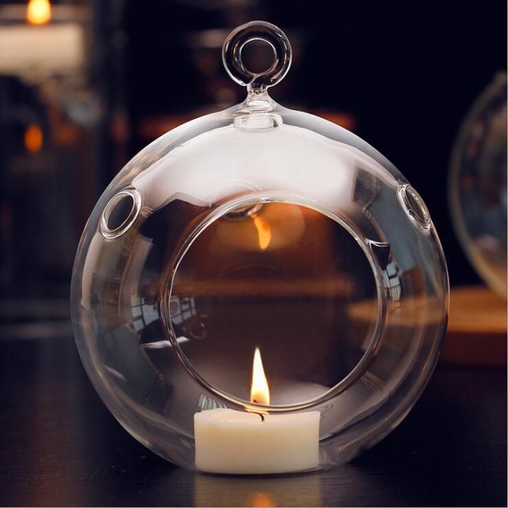 Vss High Borosilicate Ball Hanging Glass Candle Holder for Tealight