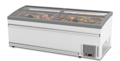 Supermarket Fridge Commercial Big Capacity Drinking Showcase Double Door Chest Freezer