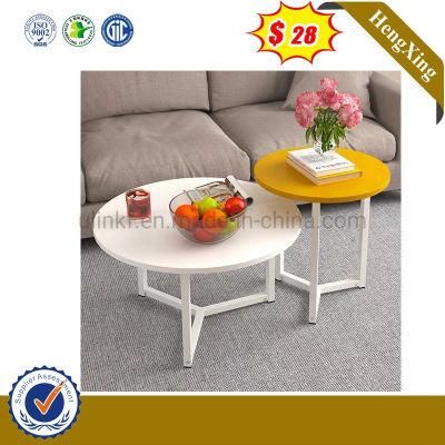 Small Size Office Project Home Round Metal Frame Modern Coffee Table (UL-6581)