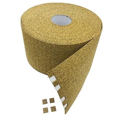 25X25X6+1mm Self-Adhesive Cork Suction Deparator Pads with Cling Foam for Glass Protecting on Sheets