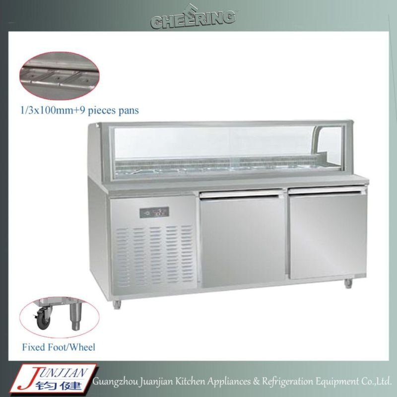 Cheering Commercial Marble Pizza/Sandwich Refrigerated Workbench