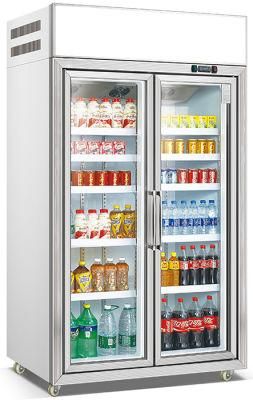 Factory Direct Commercial Upright Refrigerated Showcase for Beverage Display (LG-135)
