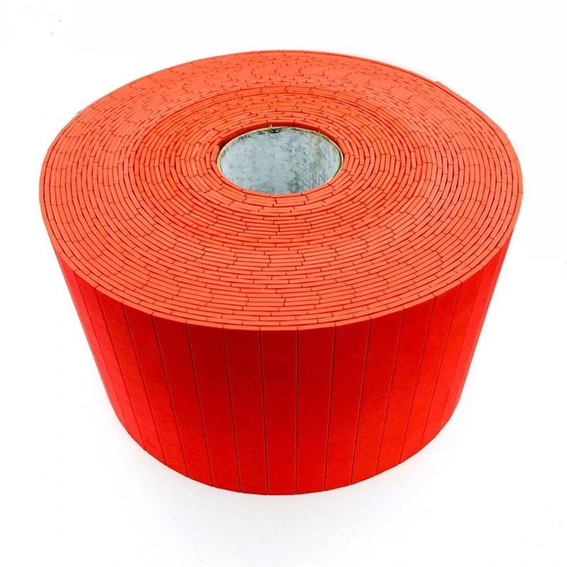 Red Glass Separator EVA Pads with Cling Foam on Rolls -Size 25X25X4mm