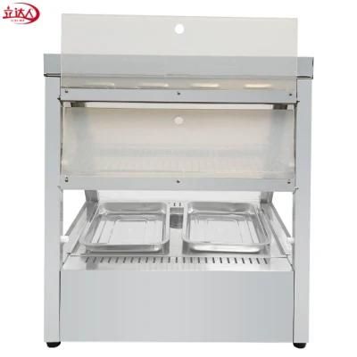 Kitchen Appliance Display Food Warmer Insulating Glass Straight Glass Multi Doors Display Counter Pie Warming Showcase Restaurant Equipment