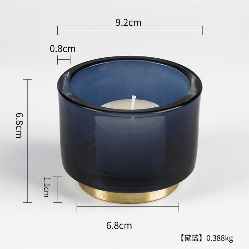 Vss Luxurious Thick Wall Tealight Glass Candle Holder for Home Decoration