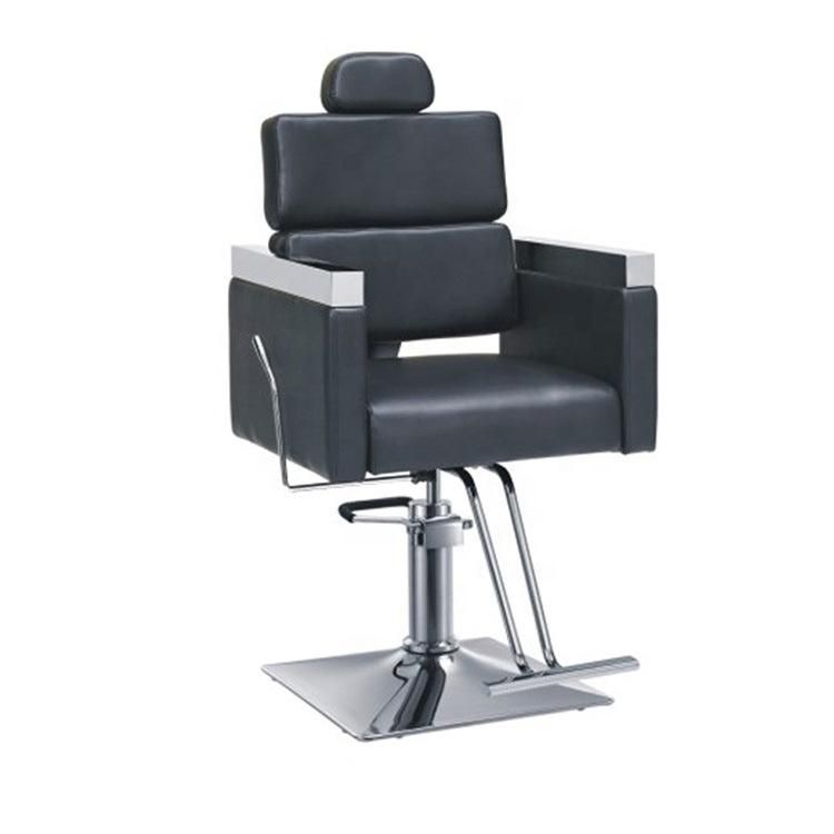 Hl- 985 Salon Barber Chair for Man or Woman with Stainless Steel Armrest and Aluminum Pedal