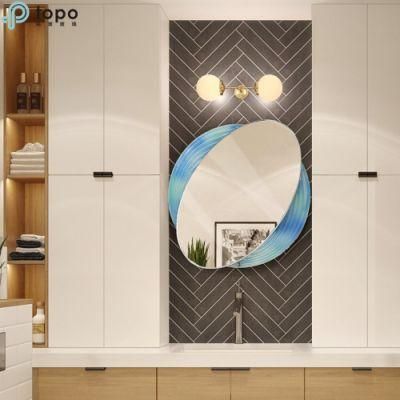 H640mm*600mm Oval Art Decorative Ellipse Bathroom Wall Decor Makeup Dressing Mirror in Guangzhou (MR-YB4-DJ005)