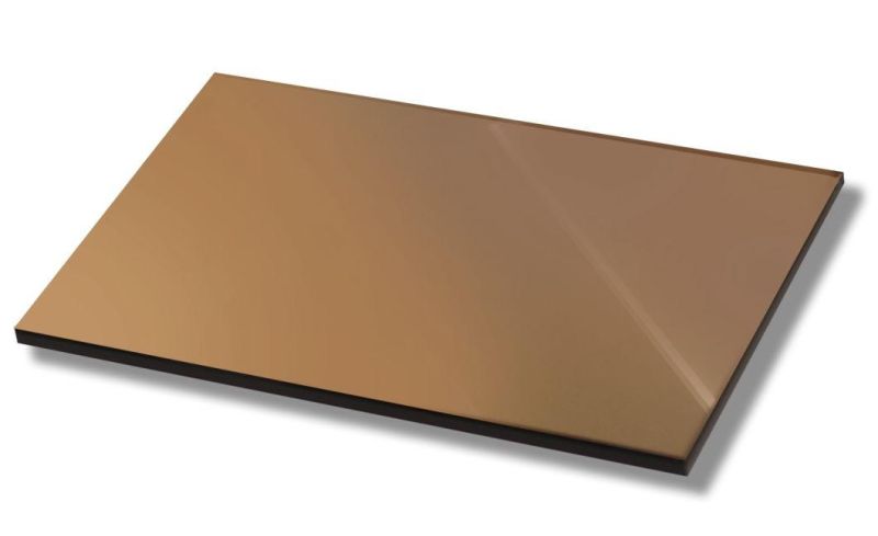 4mm 5mm 6mm 8mm Brown Mirror Glass with High Quality