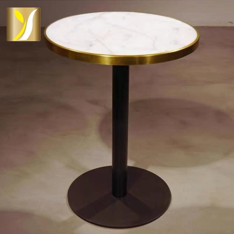 Factory Wholesale Popular Stainless Steel Factory Marble Top Side Table