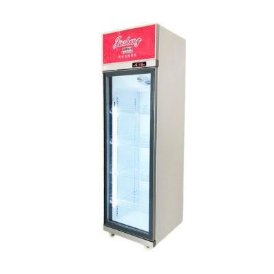 Vertical Showcase Upright Showcase Glass Door Freezer with LED Light Lsd-458f