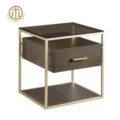 Modern Square Metal Frame Customizable Multifunction Coffee Table