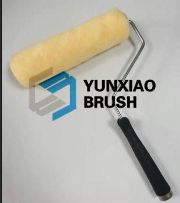 Factory Sale 9 Inch Yellow Polyester Paint Clean Industrial Roller Brush