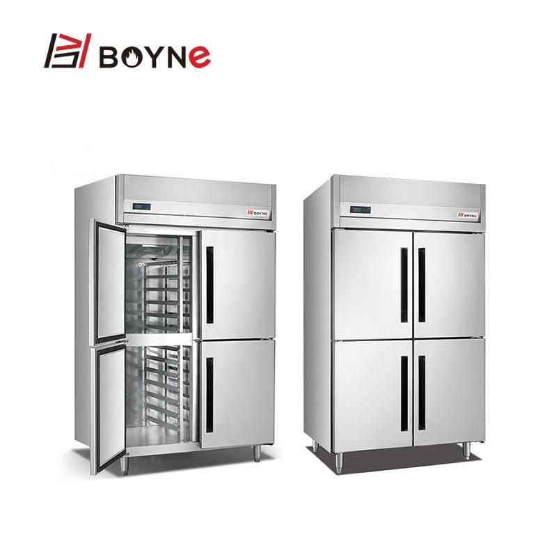 Four Doors Commercial Refrigerator Freezer Insert Cabinet