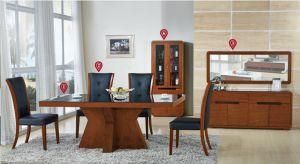 MDF Dining Room Glass Dining Table Set and Chair Tempered Glass Desk Modern Home Furniture