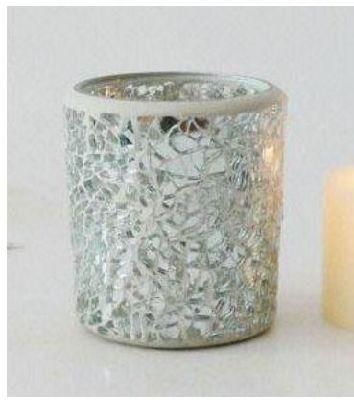 Home Decoration Gift Glassware Mosaic Glass Candle Jar Glass Candle Holders