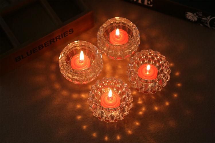 Candle Holder Spherical Modern Luxury Decorative Crystal Wedding Candlestick Stand Glass Candlestick Holder for Home Decor