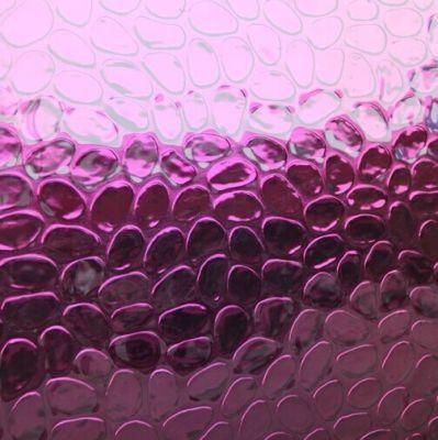 3mm-6mm Decorative Color/ Purple Patterned Mirror Glass