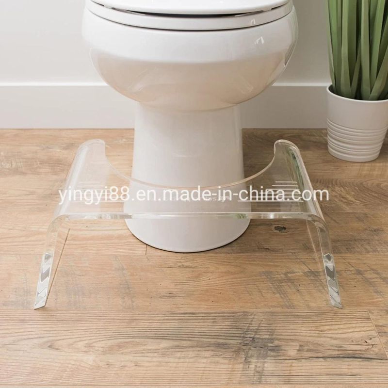 High Quality Acrylic Toilet Bathroom Stool