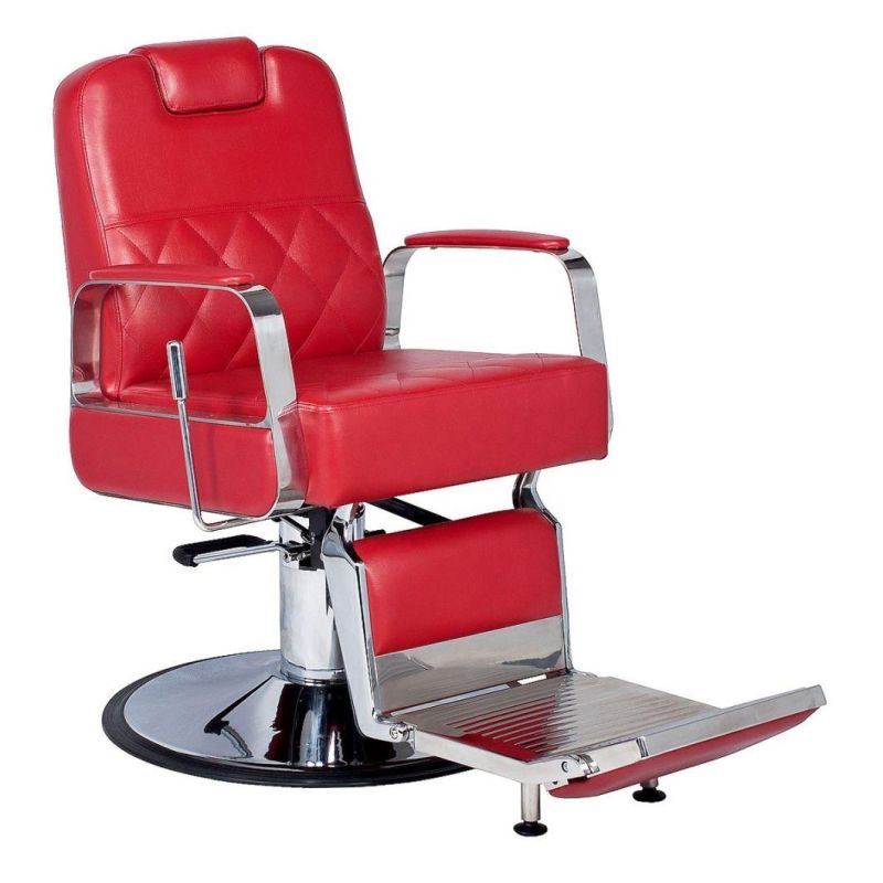 Hl-9284 Salon Barber Chair for Man or Woman with Stainless Steel Armrest and Aluminum Pedal
