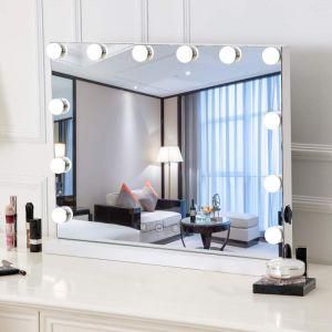 Lighted Vanity Mirror with Light, Lighted Makeup Mirror with LED Dimmable Bulbs-White