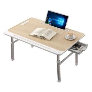 Portable Multifunctional Desk with Drawer and USB Foldable Lifting and Tilting Office Learning Desk