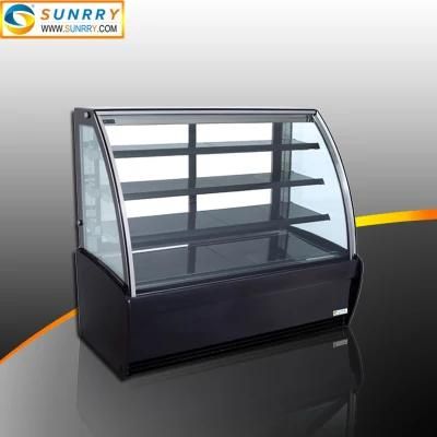 Electric Refrigerated Bread Cake Bakery Display Case Showcase for Sale with Backside Slide Door