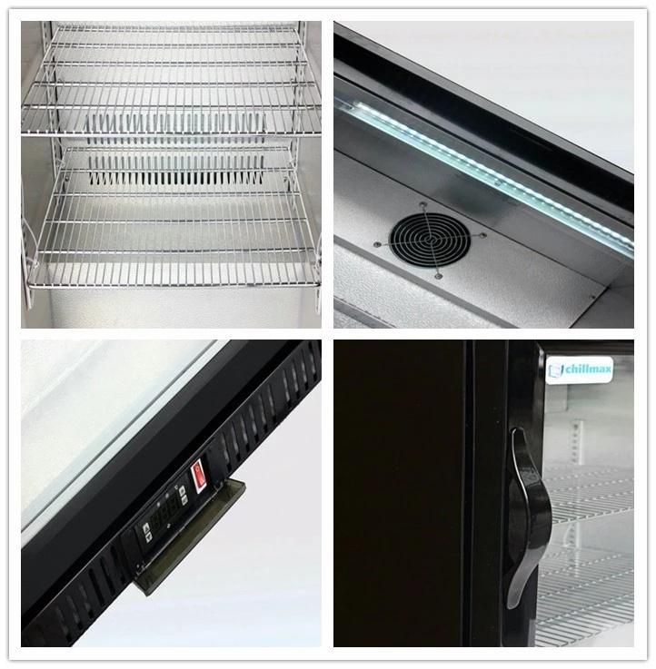 850mm 320L Three Glass Doors Commercial Display Fridge Beer Showcase