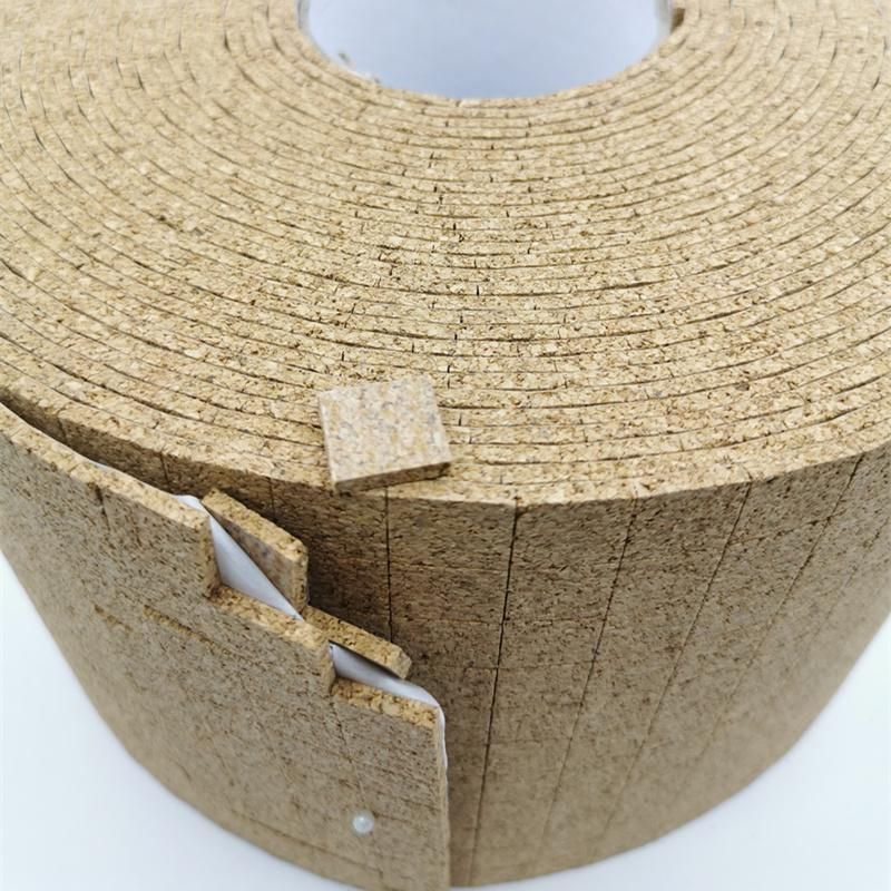 Adhesive Glass Cork Pads 18*18*3mm on Rolls