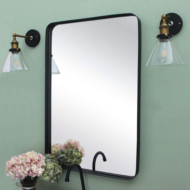 China Factory Modern Home Decoration Round LED Bathroom Mirror with Anti-Fog Dimmer Magnifier Hanging with Frame