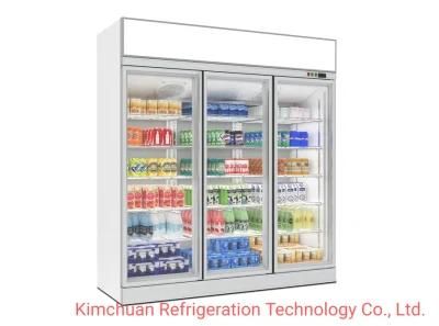 Super Market Chiller Case Refrigerator Showcase Top Lighting Box Fridge