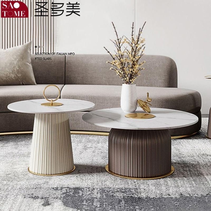 Modern Casual Living Room Furniture Slate Coffee Table