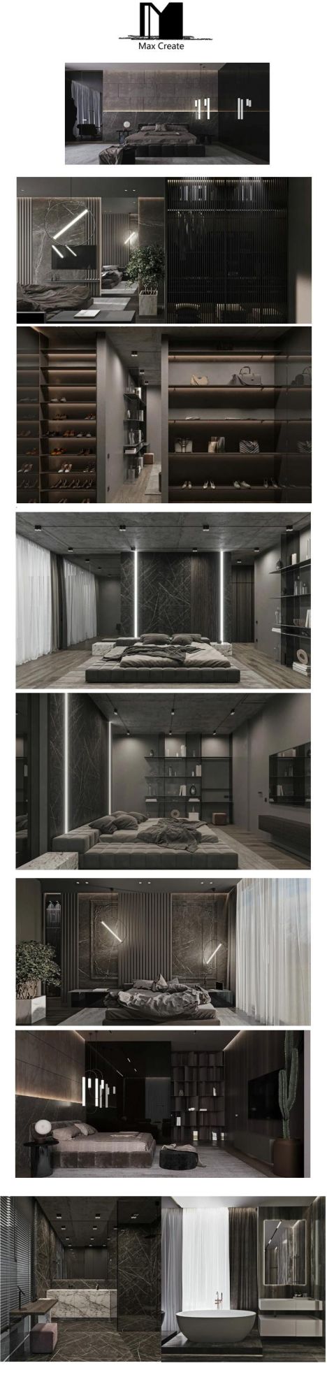 Customized Home Bedroom Furniture Large Storage Clothes Wardrobe Closet Sets
