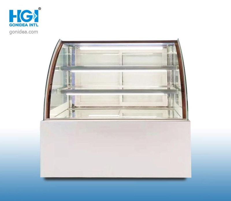 1.2m Commercial Display Chiller Glass Door Bakery Display Cabinet Cake Showcase Hcs-12