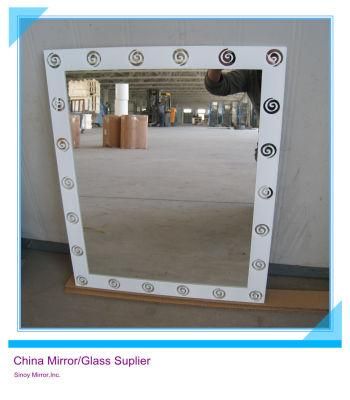 China Silk Screen Printed Silver Mirror