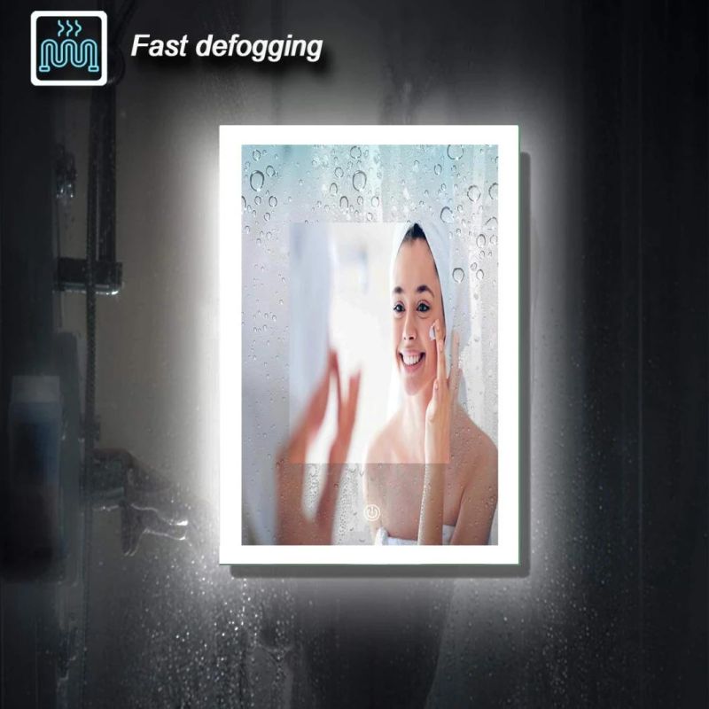 High-Quality LED Mirror Copper Free Bathroom Mirror for Hotel Decoration with Touch Sensor & Bluetooth