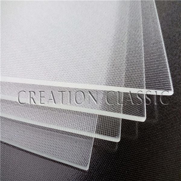 4-12mm Ultra Clear Scattering Glass, Clear Diffused Glass