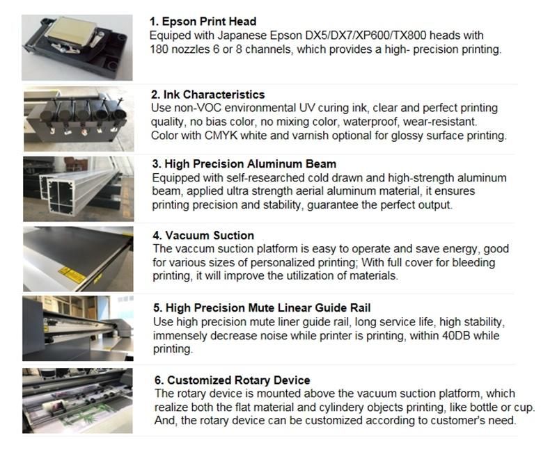 Ntek Mini UV Flat Bed Printer Printing Machine Price 6090