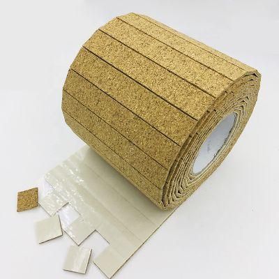 25X25X6+1mm Cork Separator Pads with Cling Foam for Glass Protecting