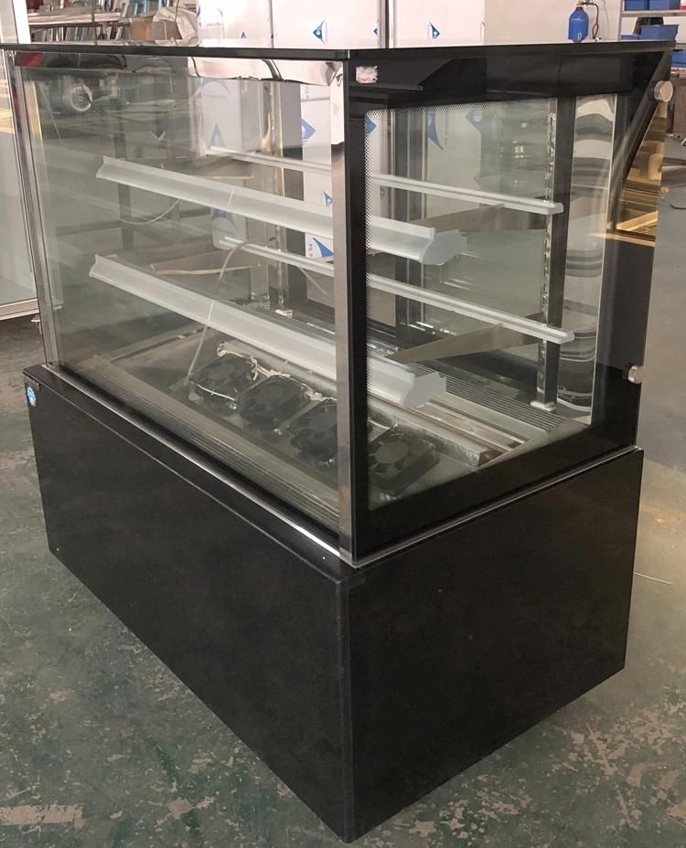 LED Light Commercial Display Cake Refrigerator Showcase