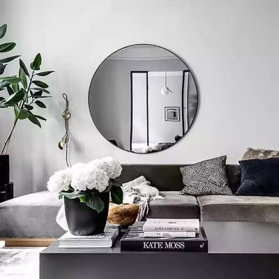 Jinghu Modern Style Hospitality Hotel Bathroom Aluminum Alloy Framed Mirror Bathroom Furniture Wall Mirror