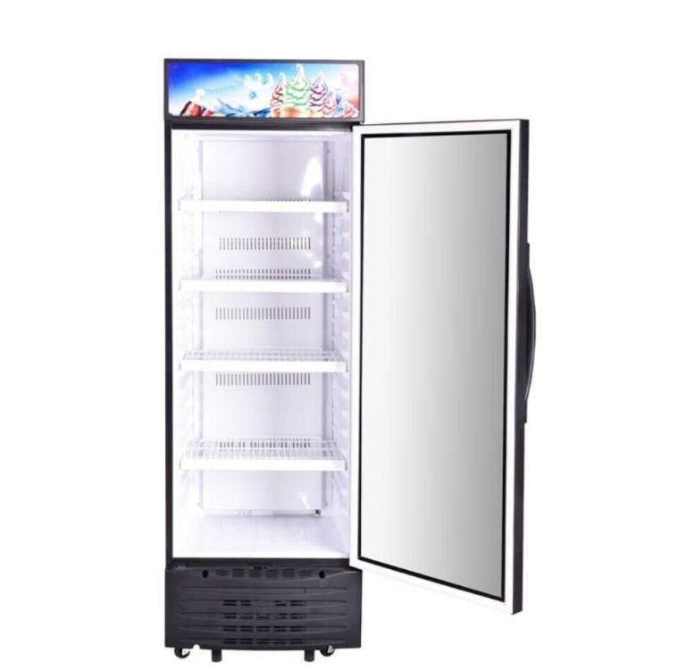 186L 216L 316L Upright Glass Door Display Showcase for Supermarket and Restaurant with Ce