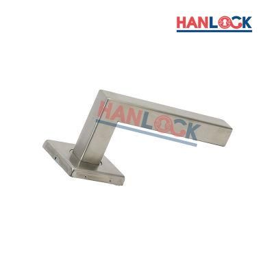 Stainless Steel Wooden Push Pull Door Handle Hardware Lever Handle Modern Interior Glass Door Handles
