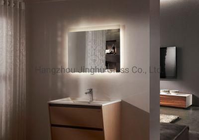 Hotel &amp; Home Decoration Wall Mounted Smart Bathroom Furniture LED Lighted Makeup Mirror