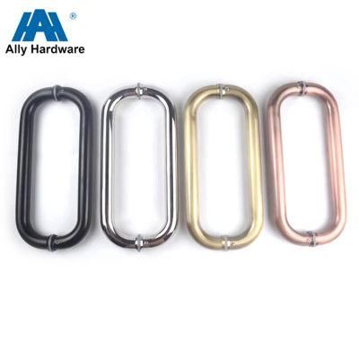 Double Sided Stainless Steel Shower Screen Tempered Glass Door Handle