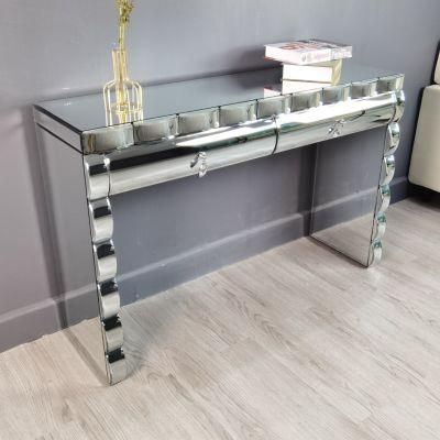 78*35*78cm Hot Sale White Rectangle Mirrored Hallway Table