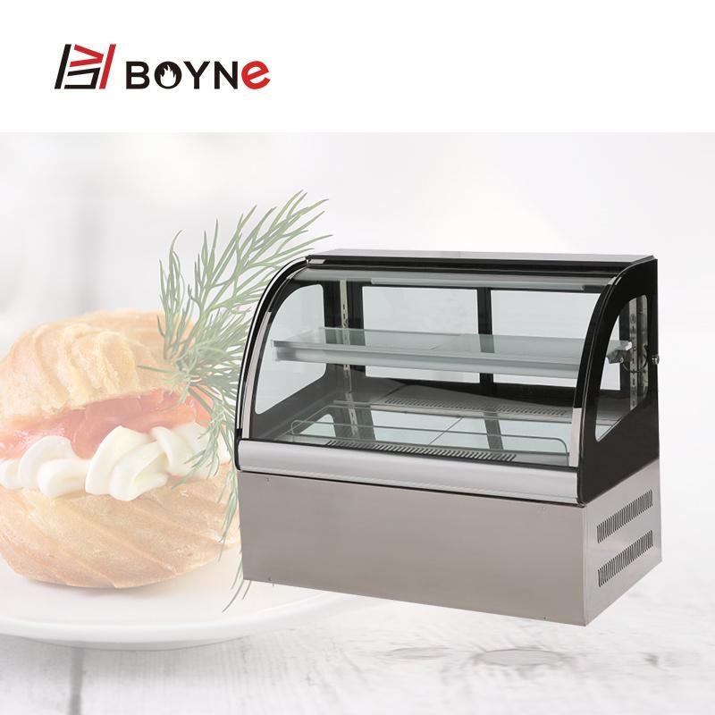 Tabletop Stainless Steel Freezer Small Size Cake Showcase