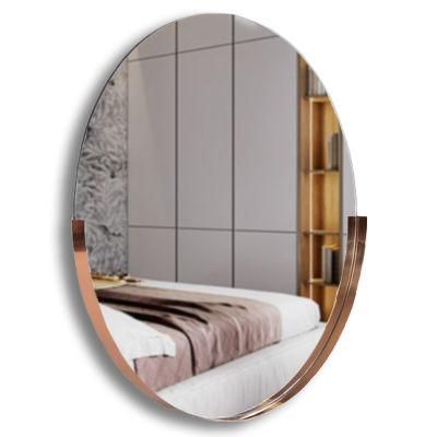 Modern Wall Mounted Bath Vanity Mirror with Silver Glass