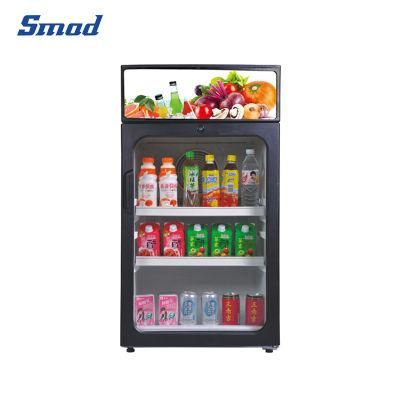 Mini Upright Glass Door Beverage Display Cooler Showcase